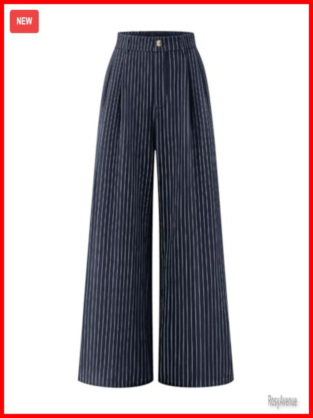 Wide Leg Striped Palazzo Pants High Waisted Business Work Trousers